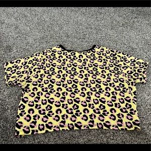 ASOS printed crop tee